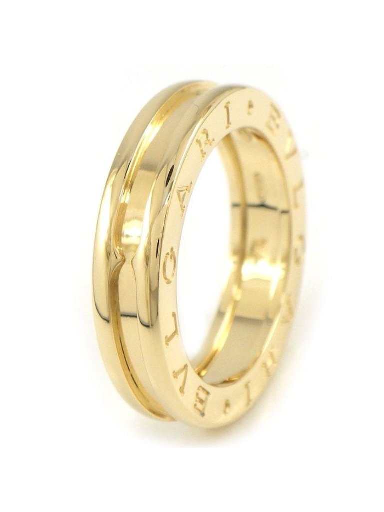 Bvlgari Ring B-Zero One Xs Band Logo 18k Yellow Gold
